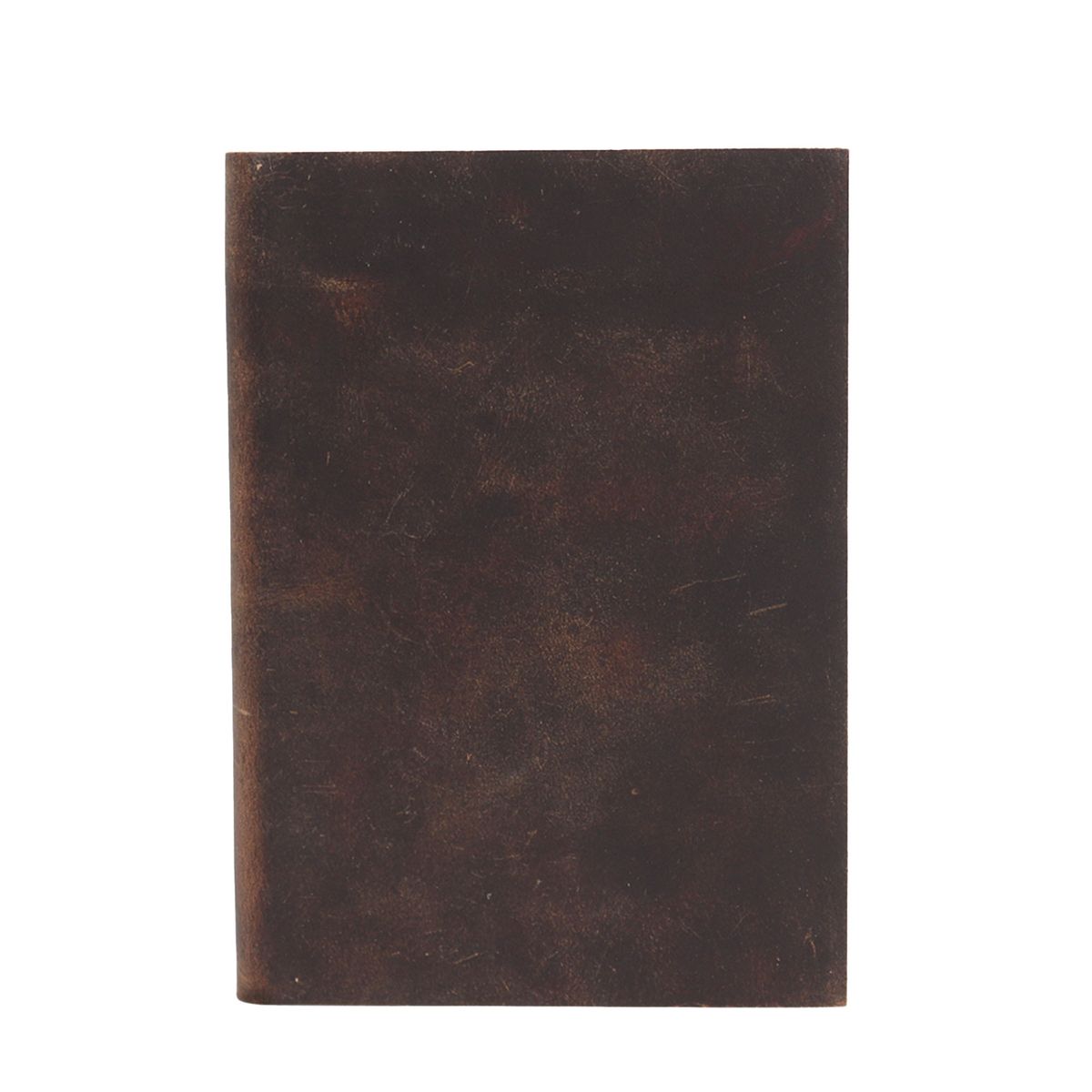 Black & Tan Leather Notebook – 100 Lined Pages, 18x13cm