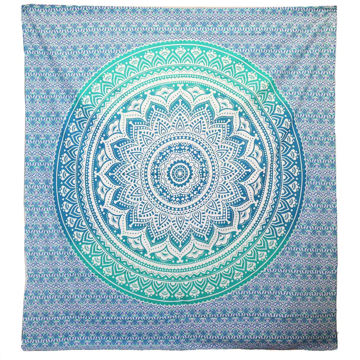 Umrao Mandala Wall Hanging / Beach Spread – Green
