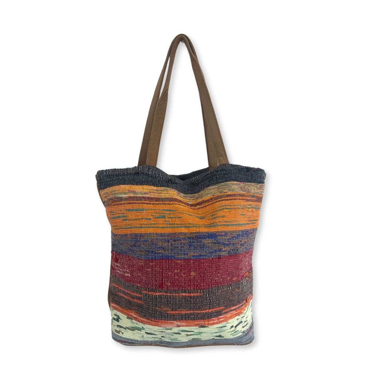 Recycled Big Rug Bag – Shades of Mushrooms
