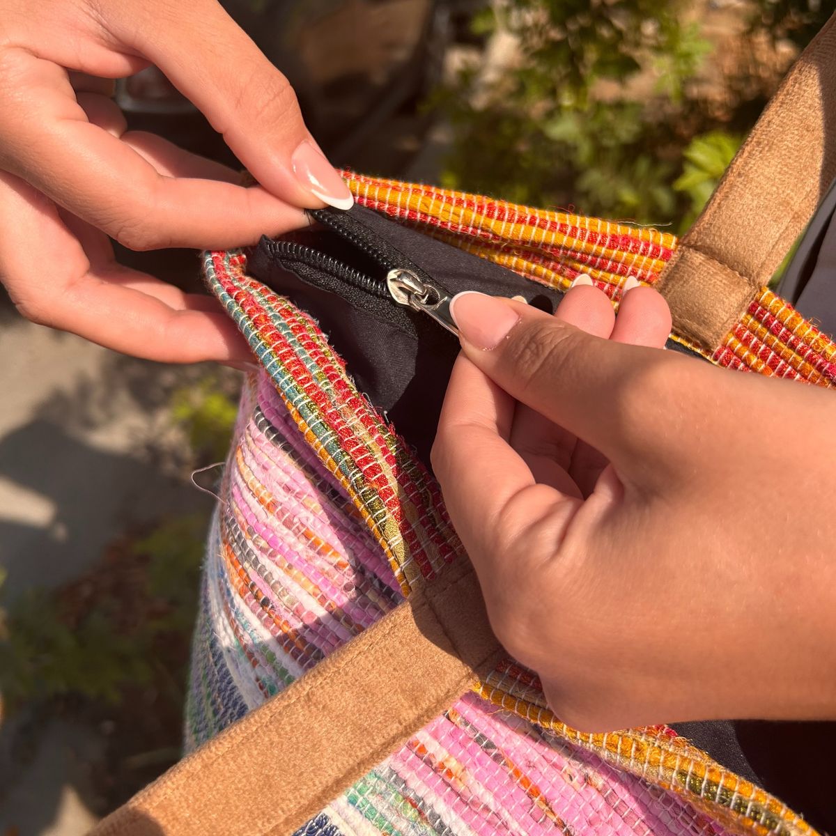 Recycled Big Rug Bag – Shades of Dusk