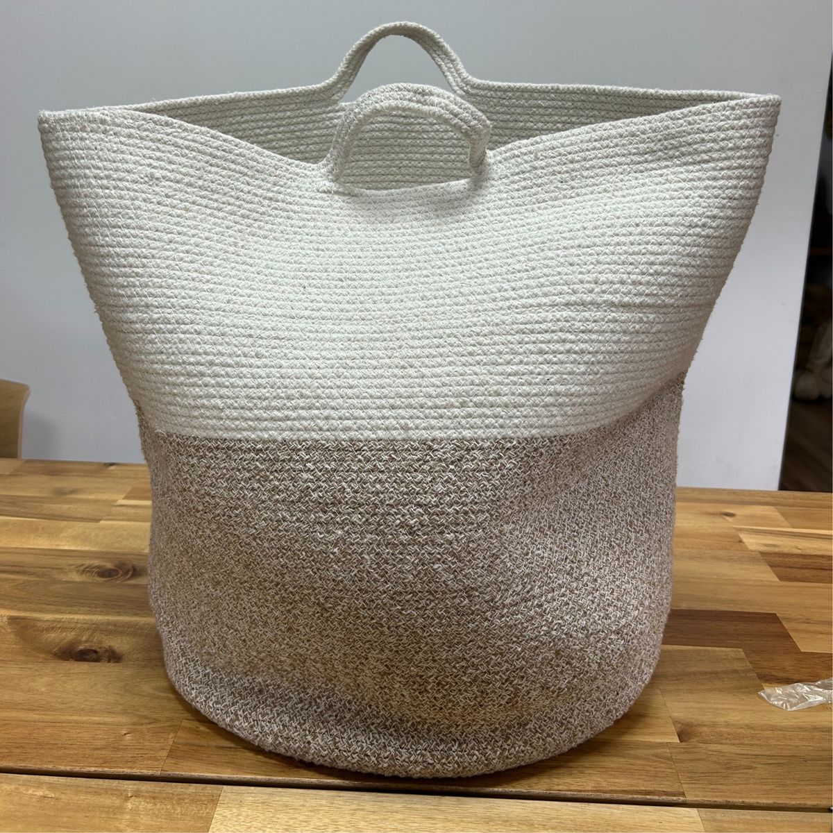 Cotton Rope Storage Basket – Beige, 45x40cm