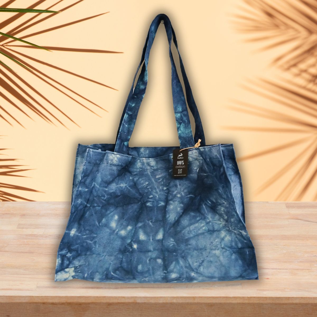 Cotton Canvas Handy Bag – Deep Sea Blue Stonewash