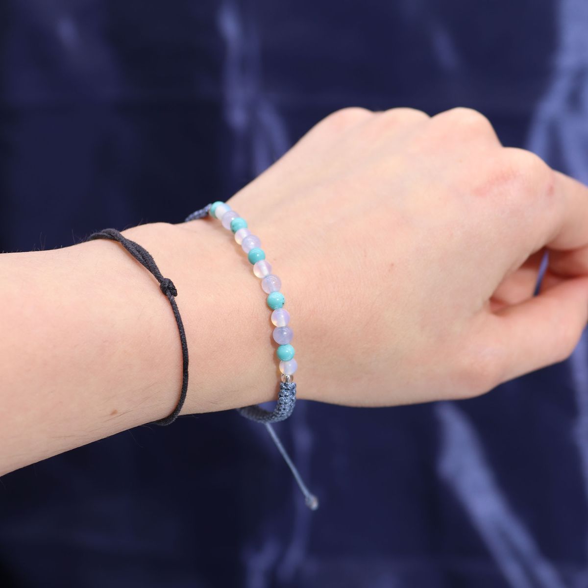 Zodiac Crystal Candle with Gemstone Bracelet – Pisces