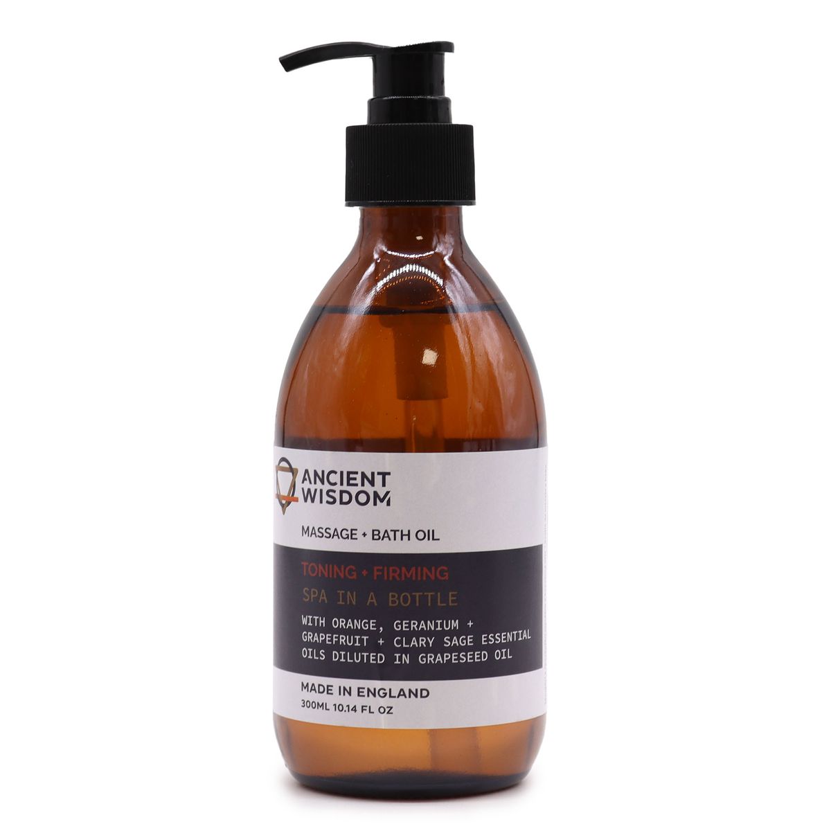 Aromatherapy Massage & Bath Oil – Toning & Firming, 300ml