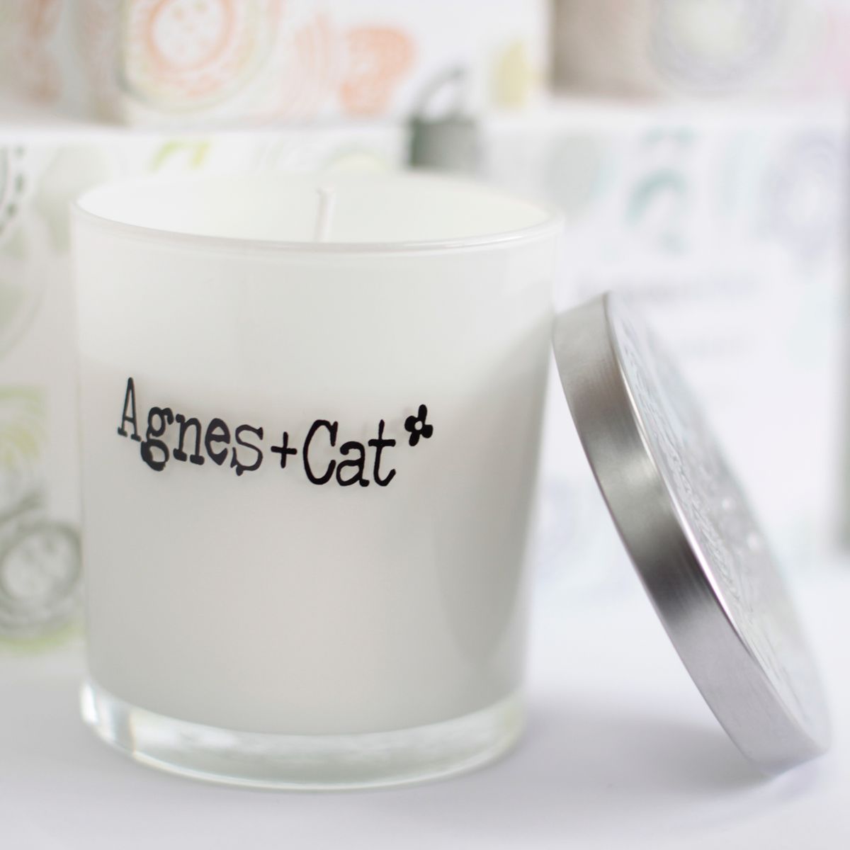 Agnes + Cat Votive Candle – White Fig