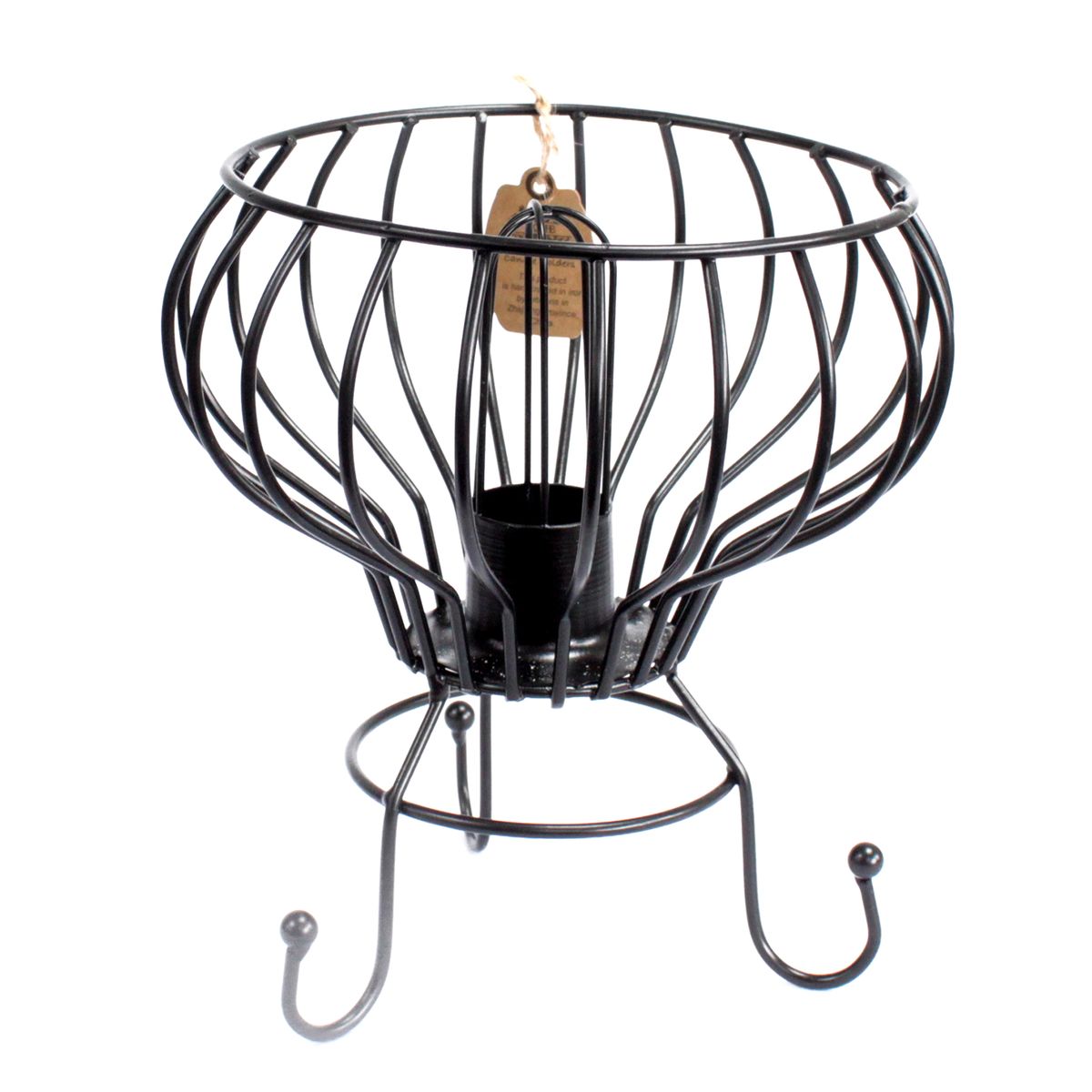 Low Industrial Iron Salt Lamp with Cable and Bulb