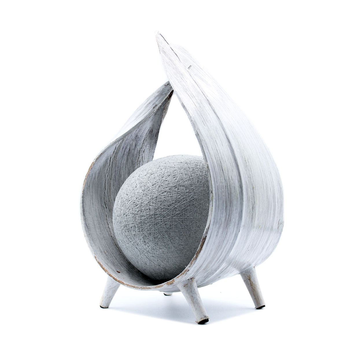Natural Coconut Lamp – Whitewash Wrapover