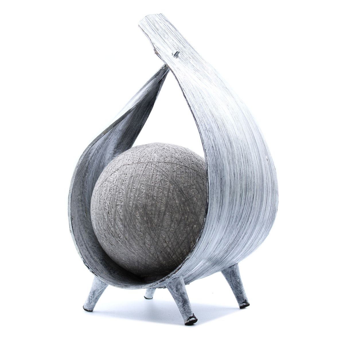 Natural Coconut Lamp – Greywash Wrapover
