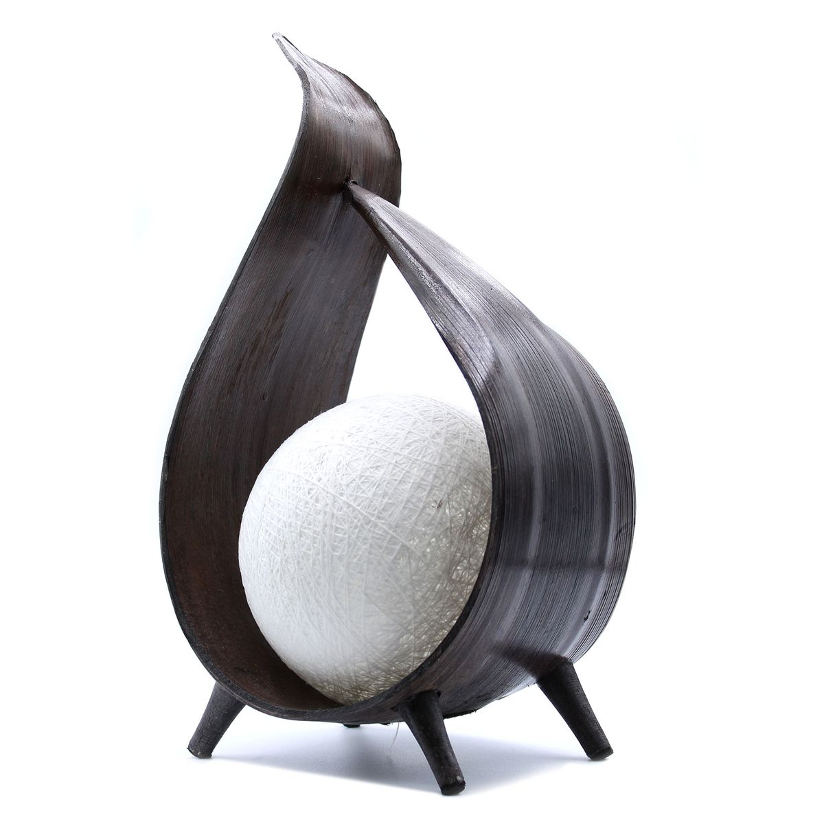 Natural Coconut Lamp – Chocolate Wrapover Twist
