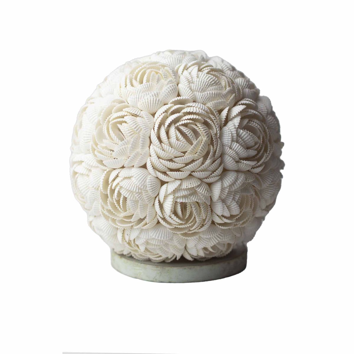 Boho Sea Shell Lamp – Rose Globe, 15cm