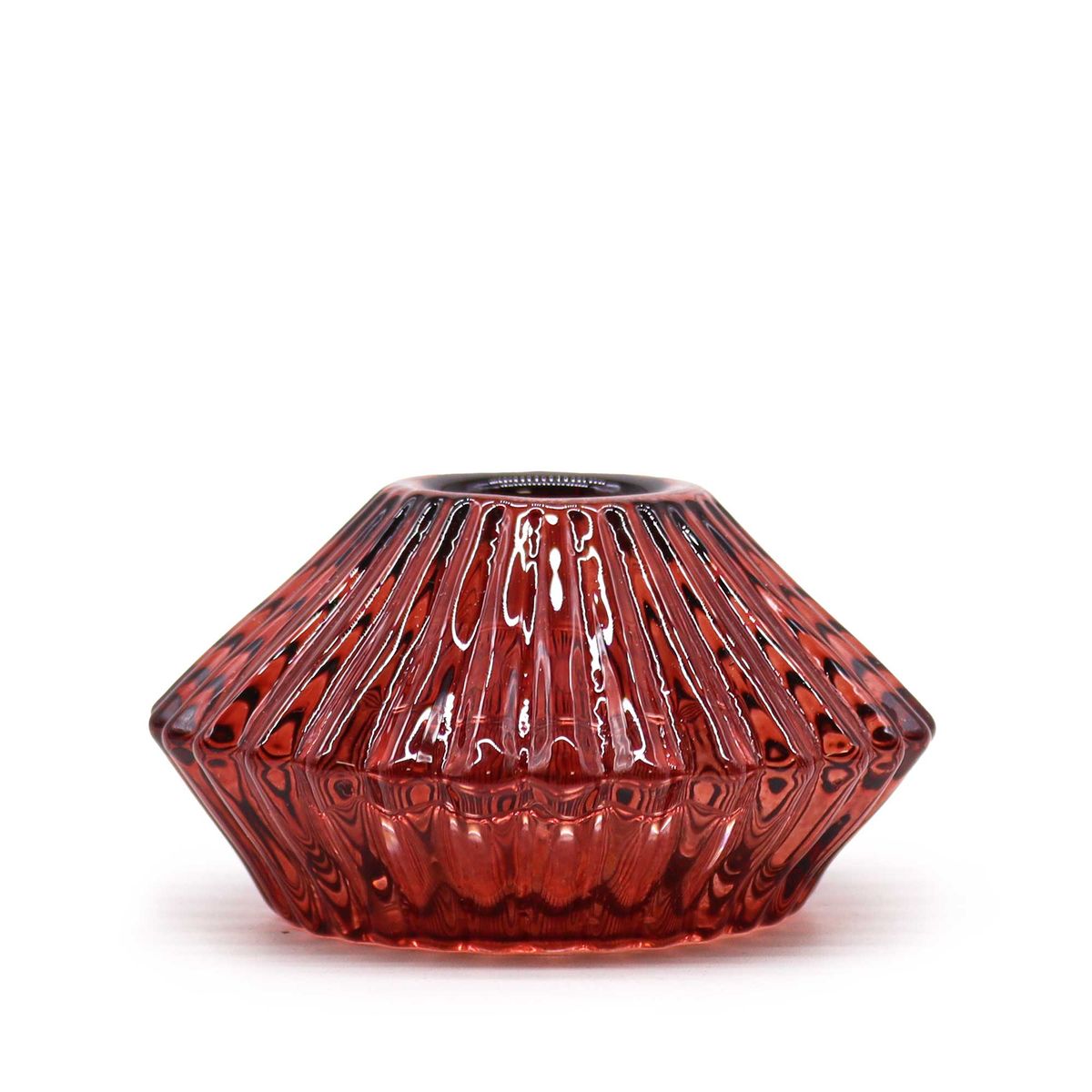 Flower Flip Dinner Candle & Tealight Holder – Vampire Red