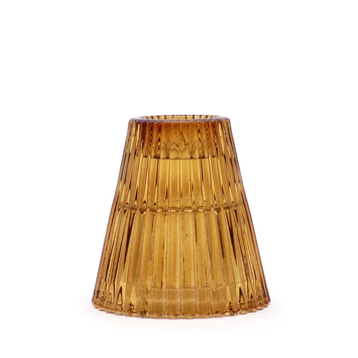 Flip Dinner Candle & Tealight Holder – Antique Amber