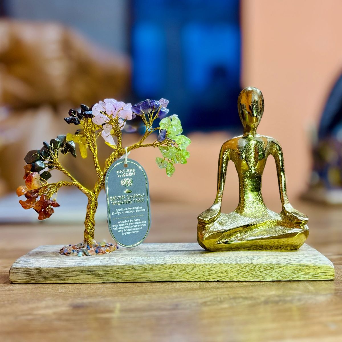Gemstone Yoga Garden Tree – Mudra Pose, Seven Chakra