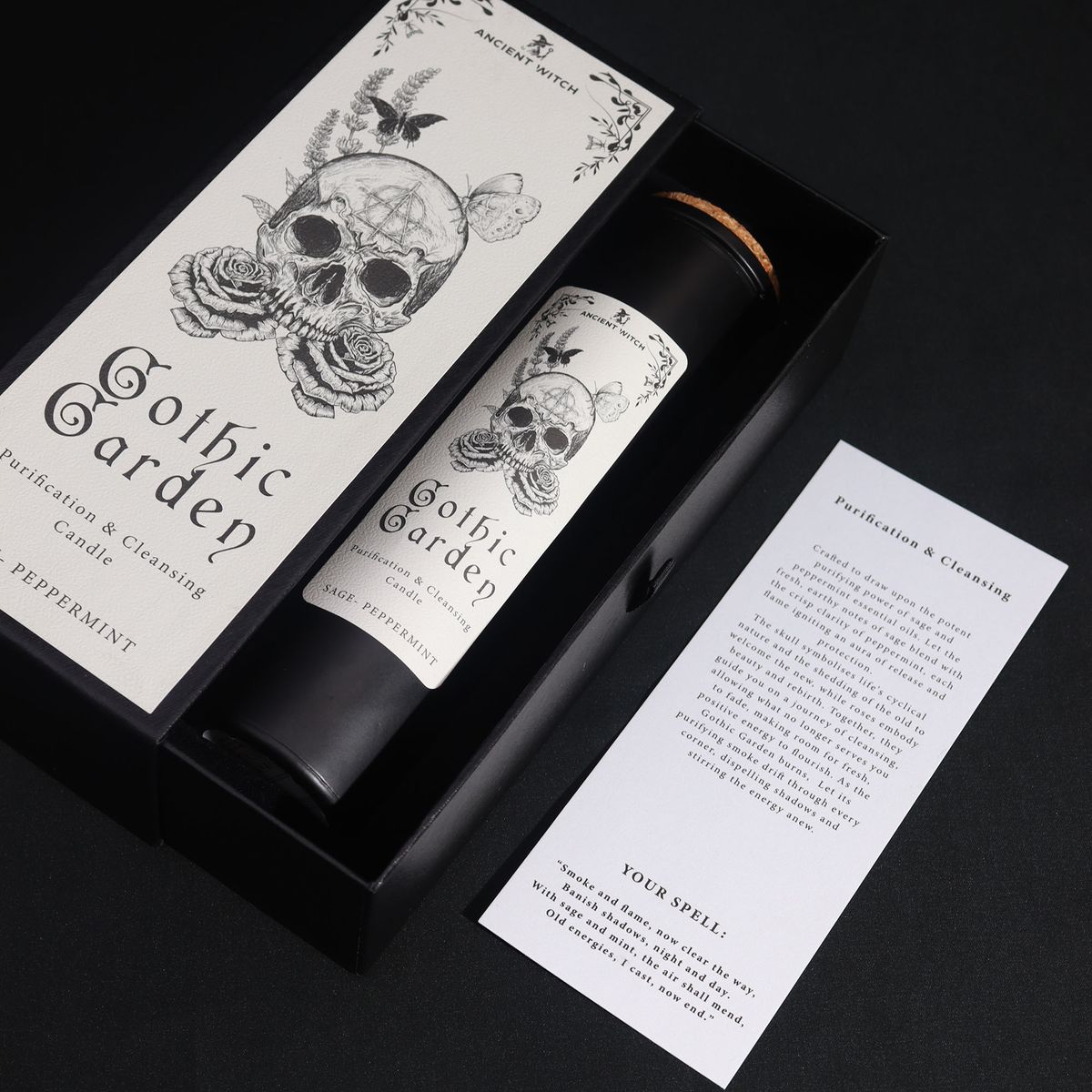 Ancient Witch Ritual Candle – Gothic Garden