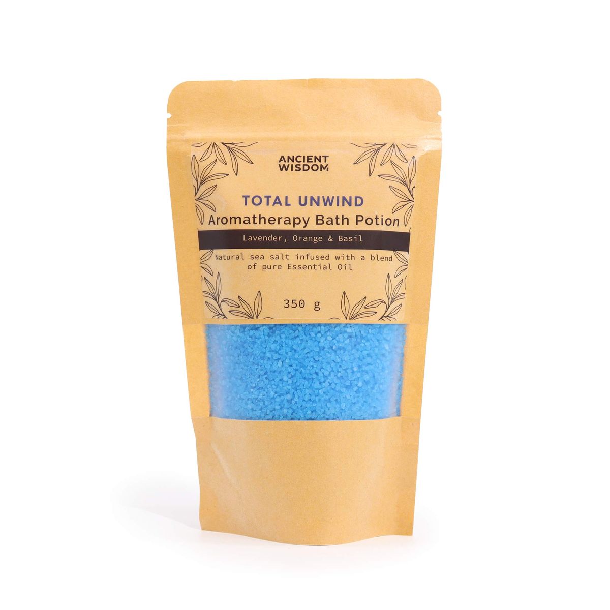 Aromatherapy Bath Potion in Kraft Bag – Total Unwind, 350g