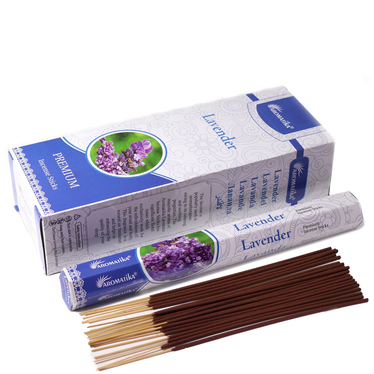 Aromatika Charcoal-Free Hex Incense Sticks – Lavender