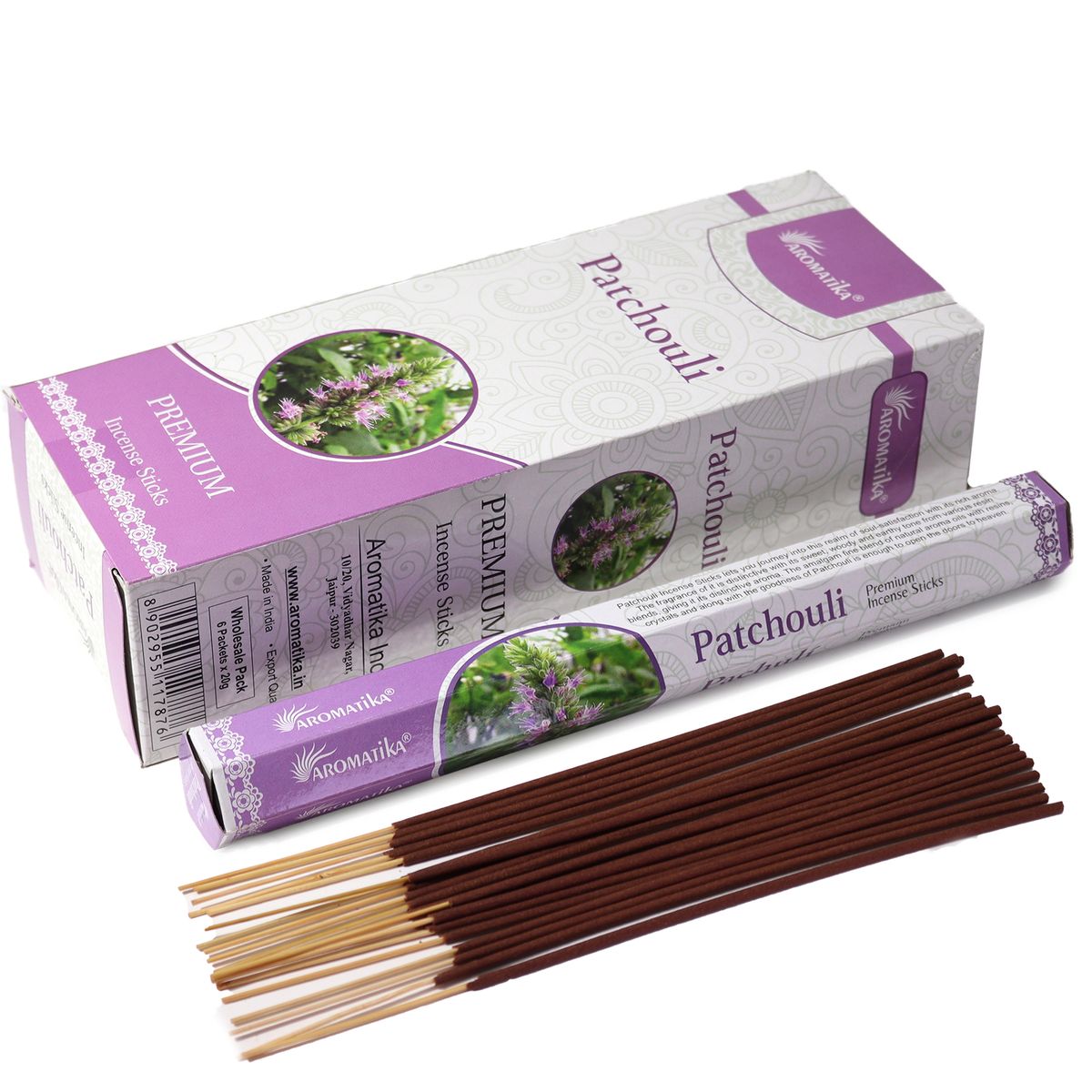 Aromatika Charcoal-Free Hex Incense Sticks – Patchouli