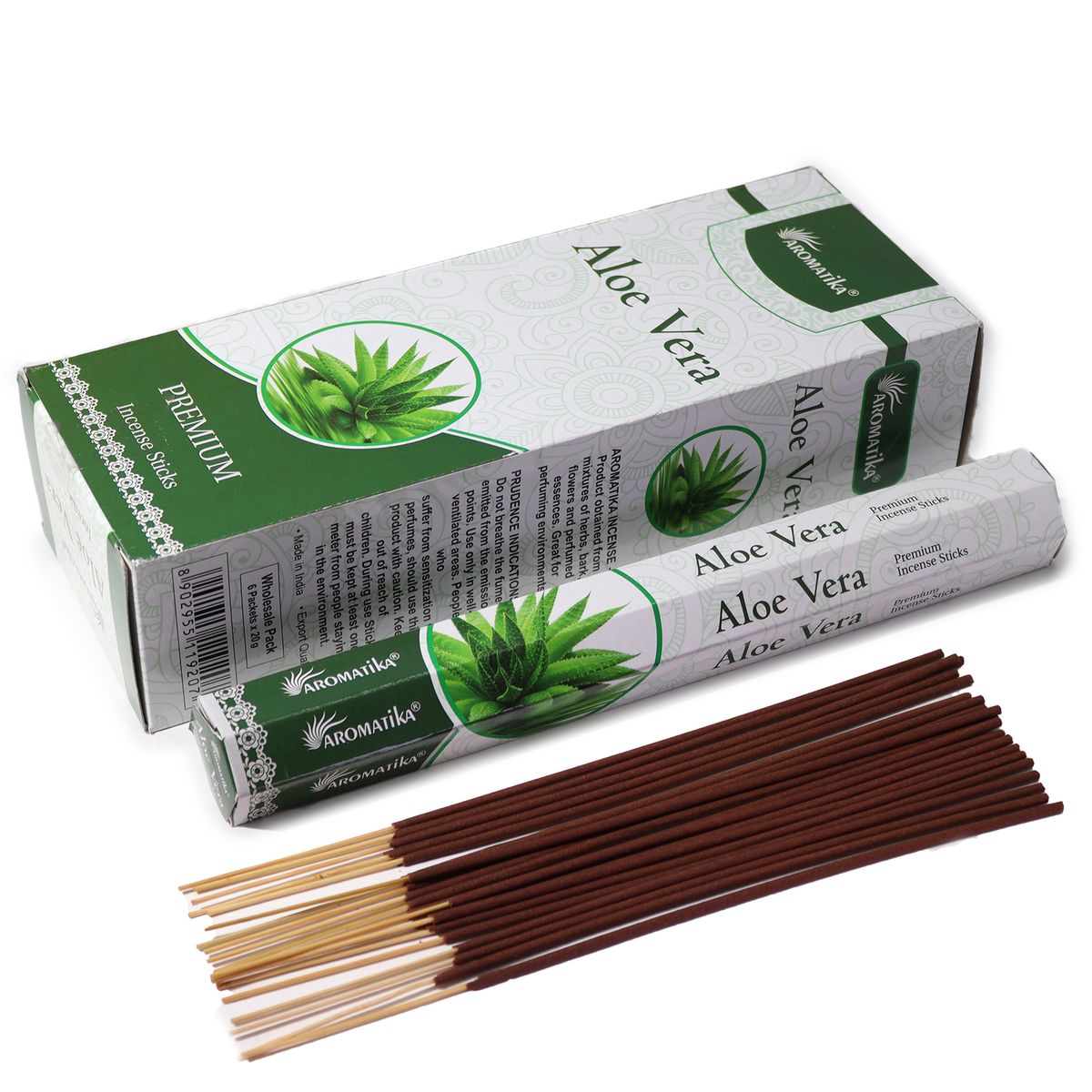 Aromatika Charcoal-Free Hex Incense Sticks – Aloe Vera