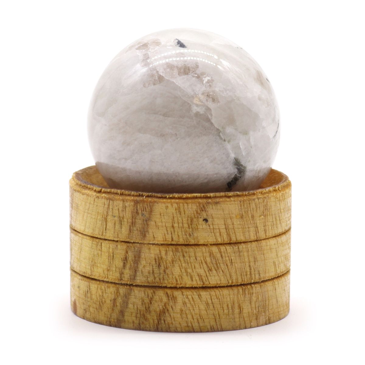 Indian Moonstone Sphere with Stand – 40mm