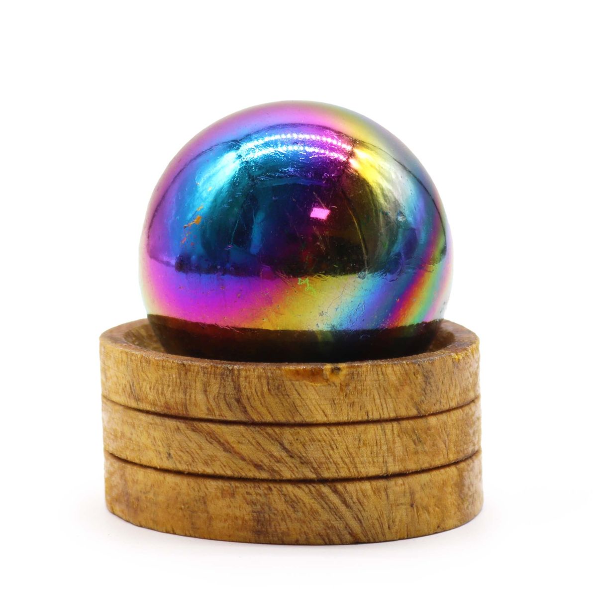 Amethyst Aura Sphere with Stand – 50mm