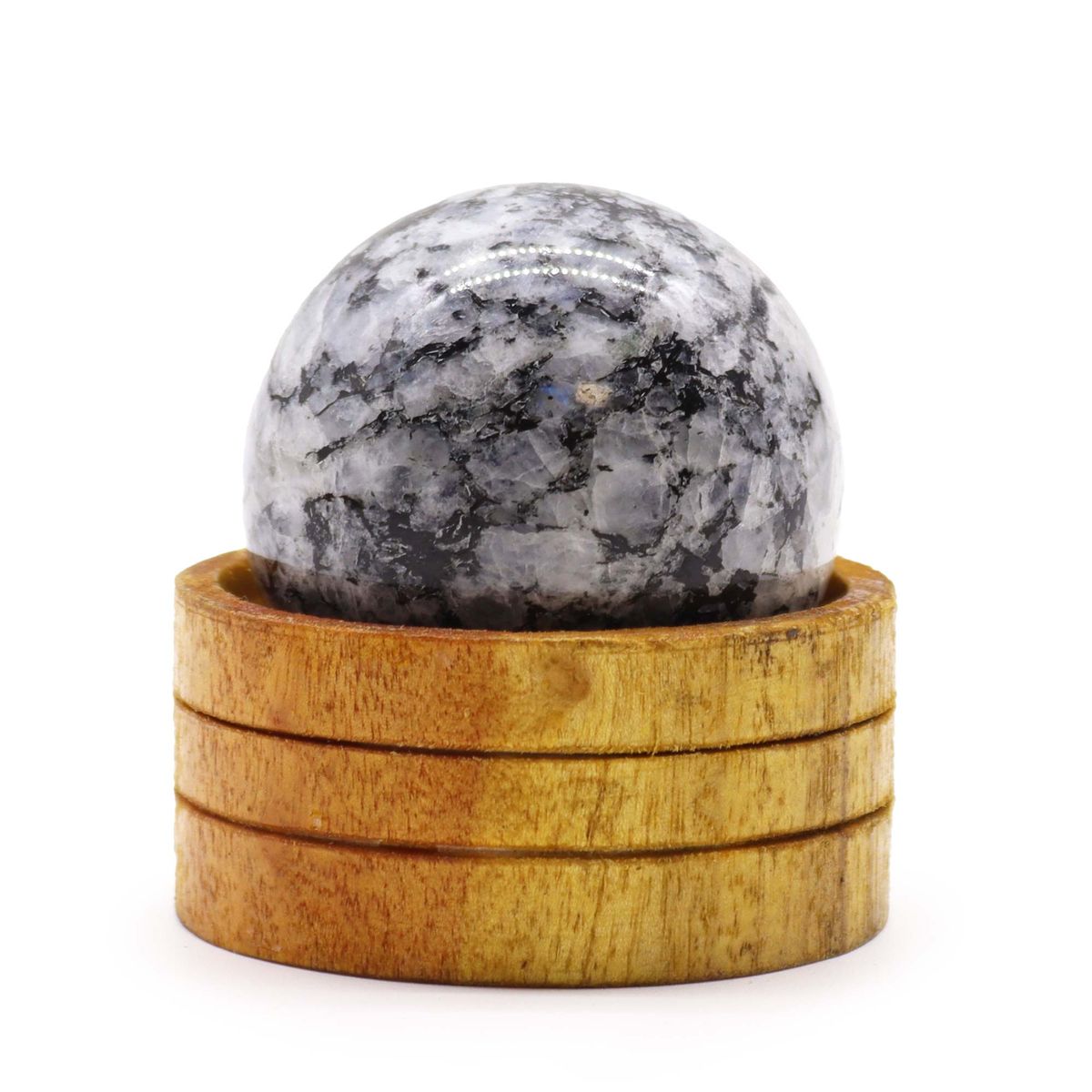Indian Moonstone Sphere with Stand – 50mm