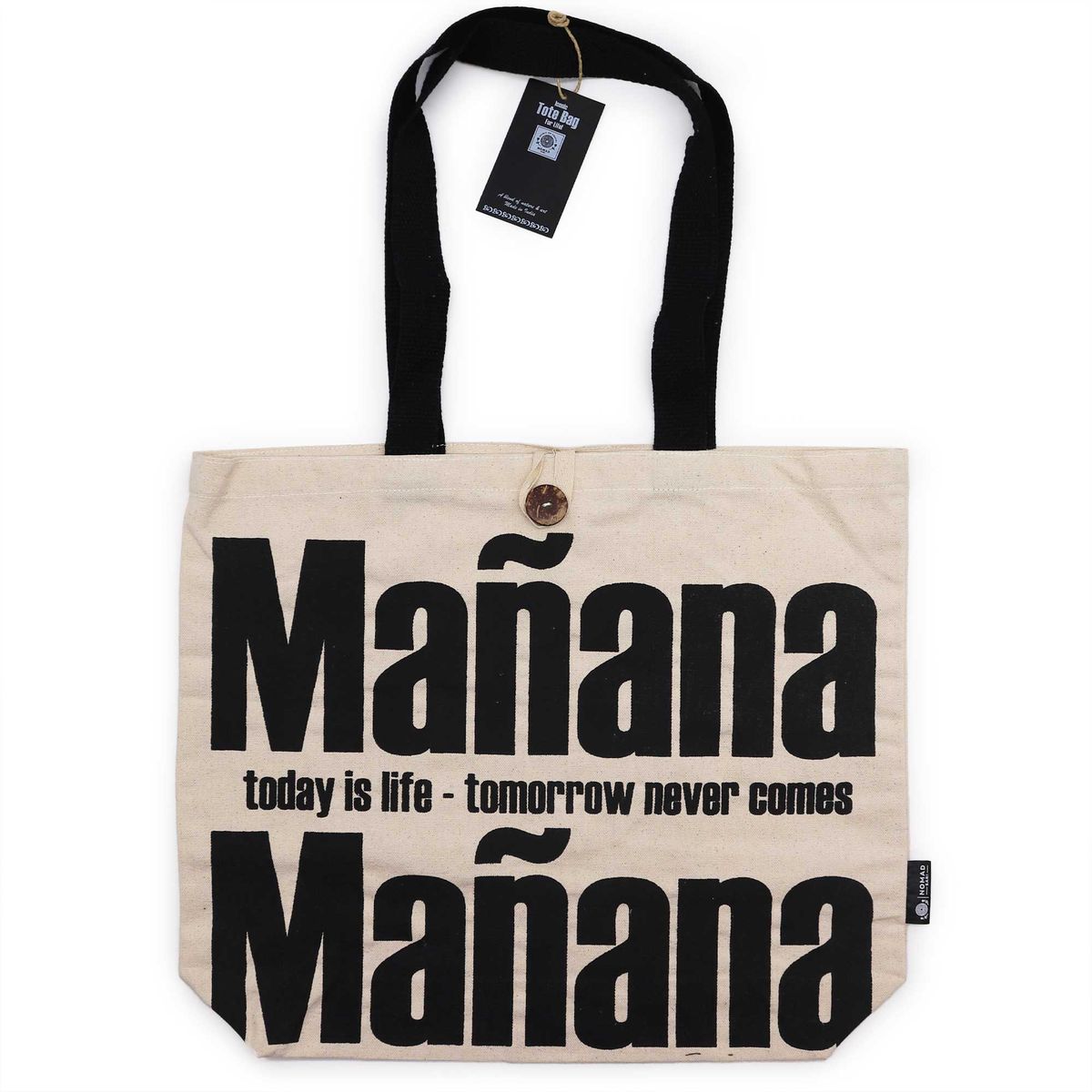 Iconic Classic Tote Bag – Mañana Mañana, Natural