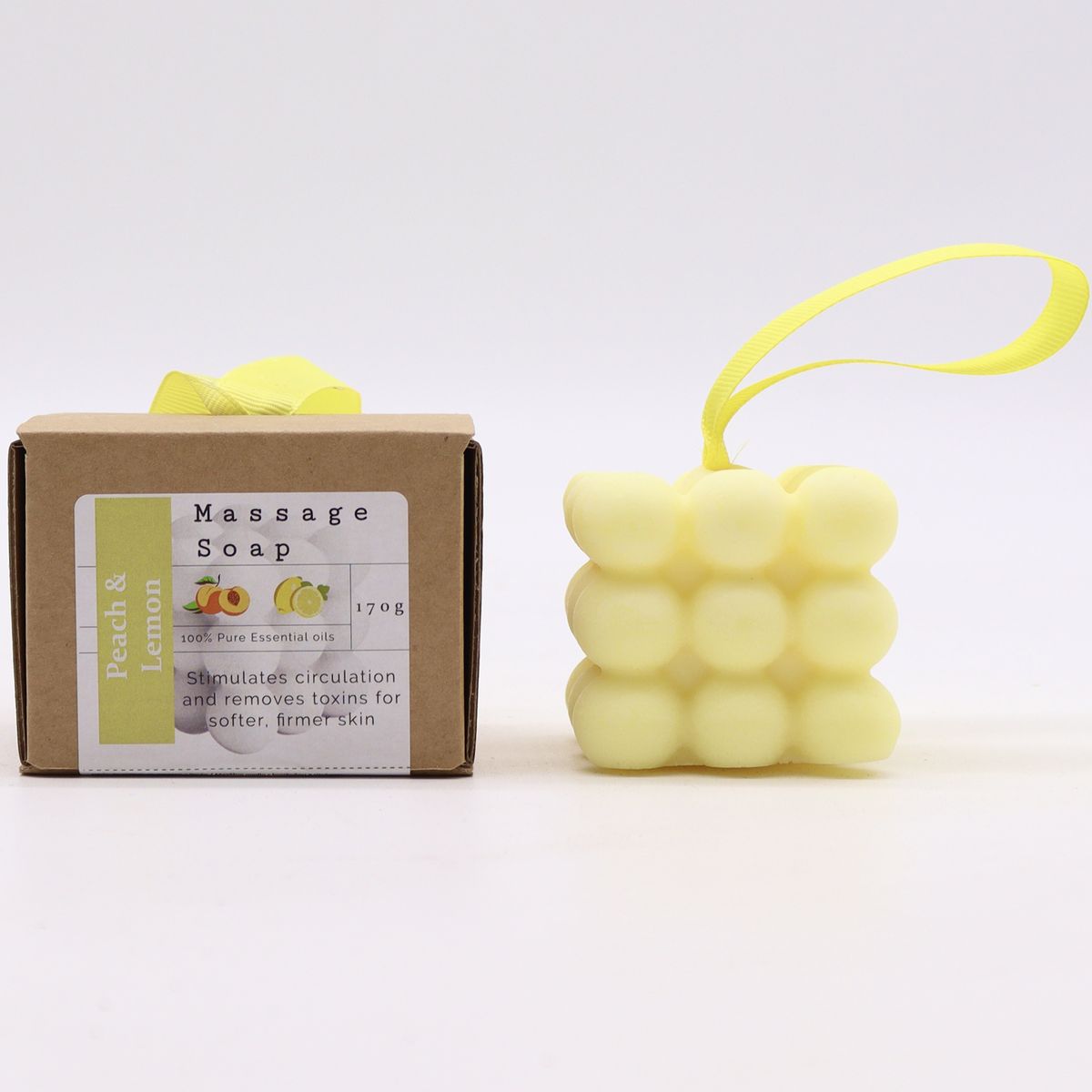 Boxed Massage Soap – Peach & Lemon