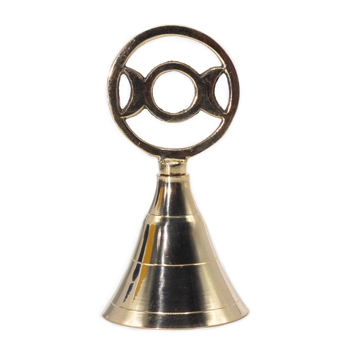 Brass Altar Bell – Triple Moon