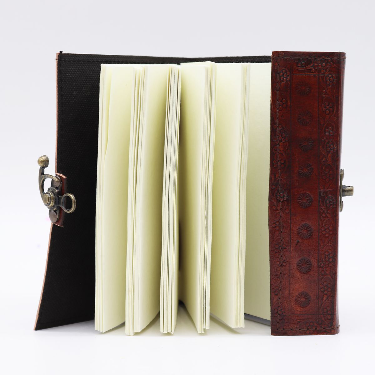 Two Dragons Esoteric Notebook – Antique Grey, 200 Pages, 17.5x12.5x3cm