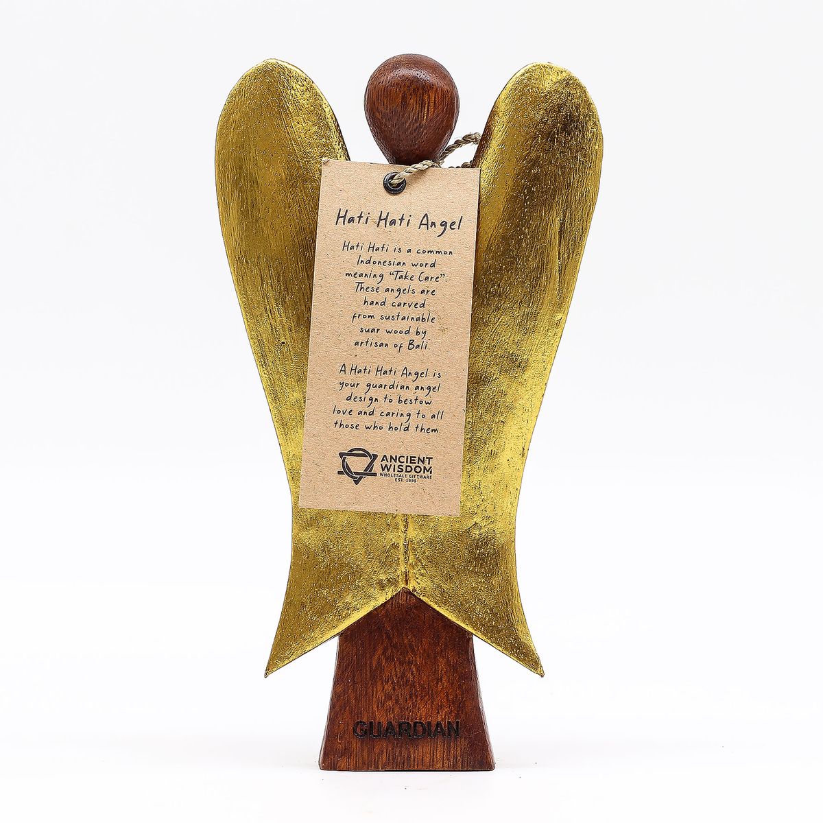 Hati-Hati Wooden Angel – Guardian, 20cm