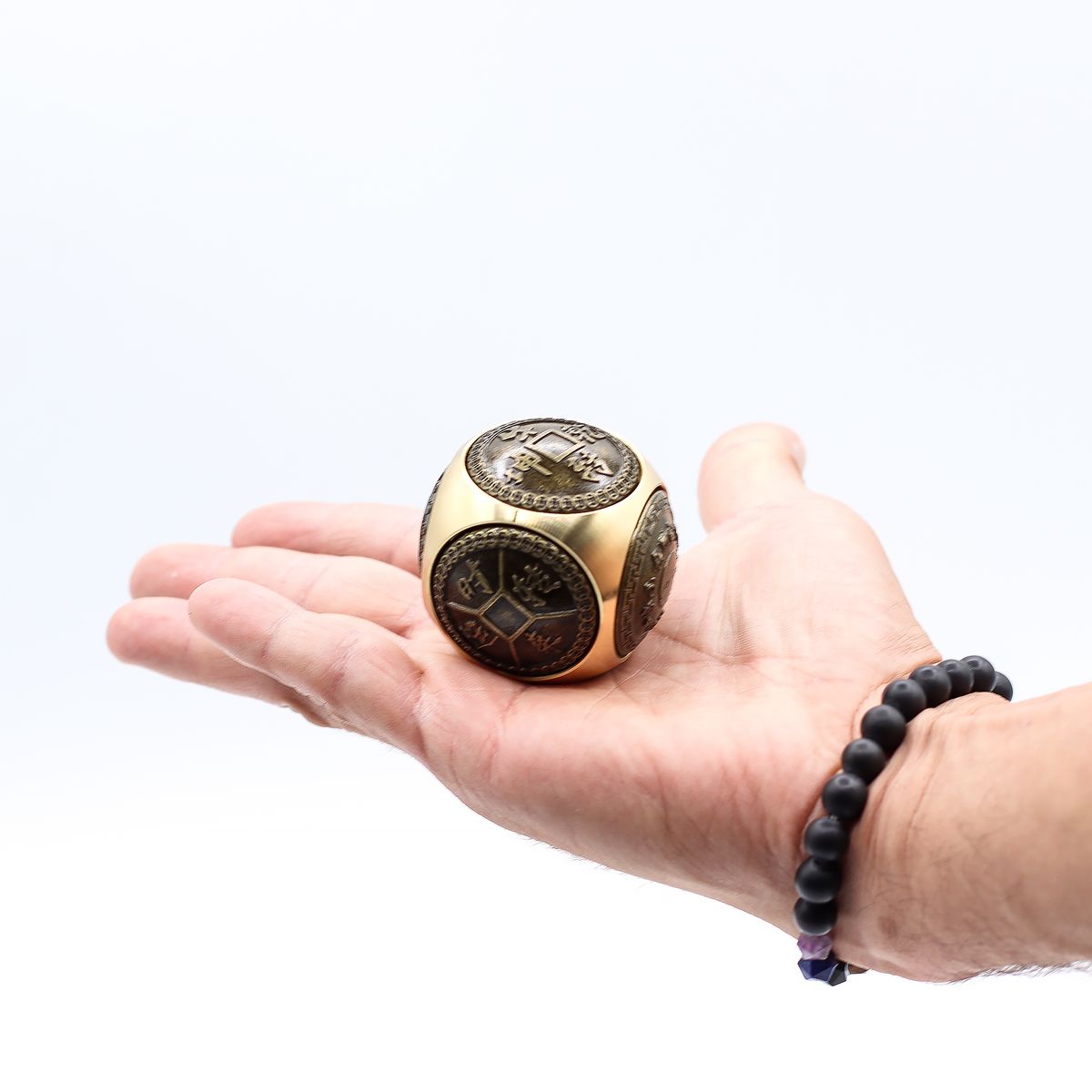 Feng Shui Fortune Wealth Spinner Dice – Large, Rounded