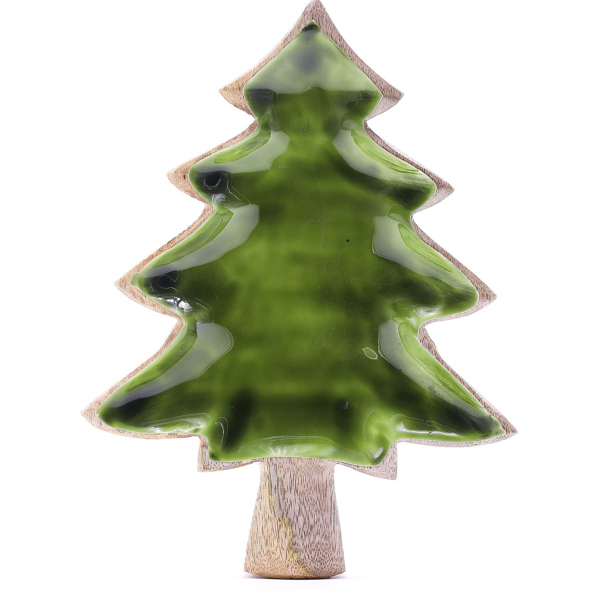 Lost in the Forest Enamel Tree Wooden Bowl – 25 x 19cm