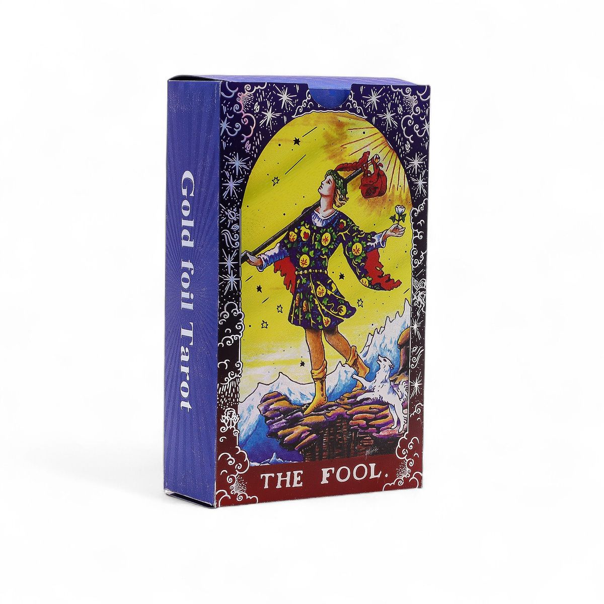 Blue Foil Tarot Card Set with Booklet – Mandala