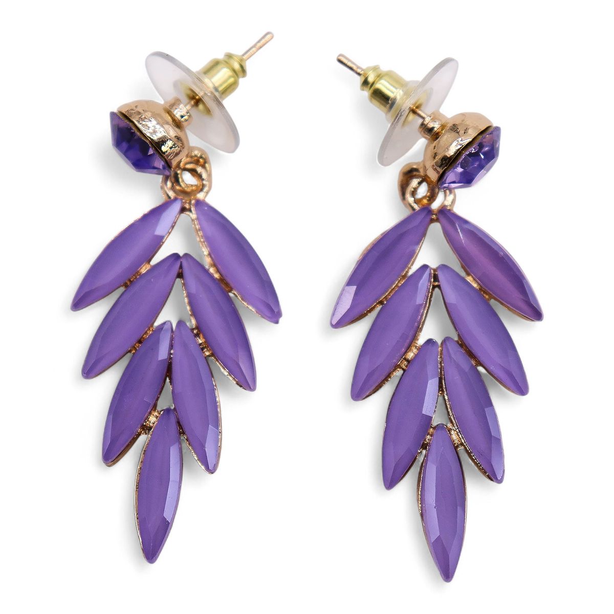 Vintage Glass Earrings – Fairies, Lavender