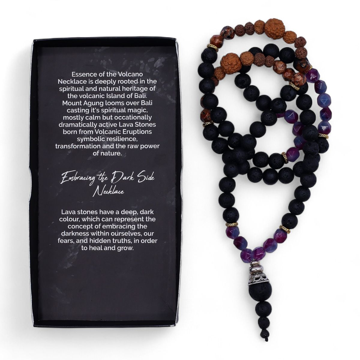 Essence of the Volcano Necklace – Embracing the Dark Side