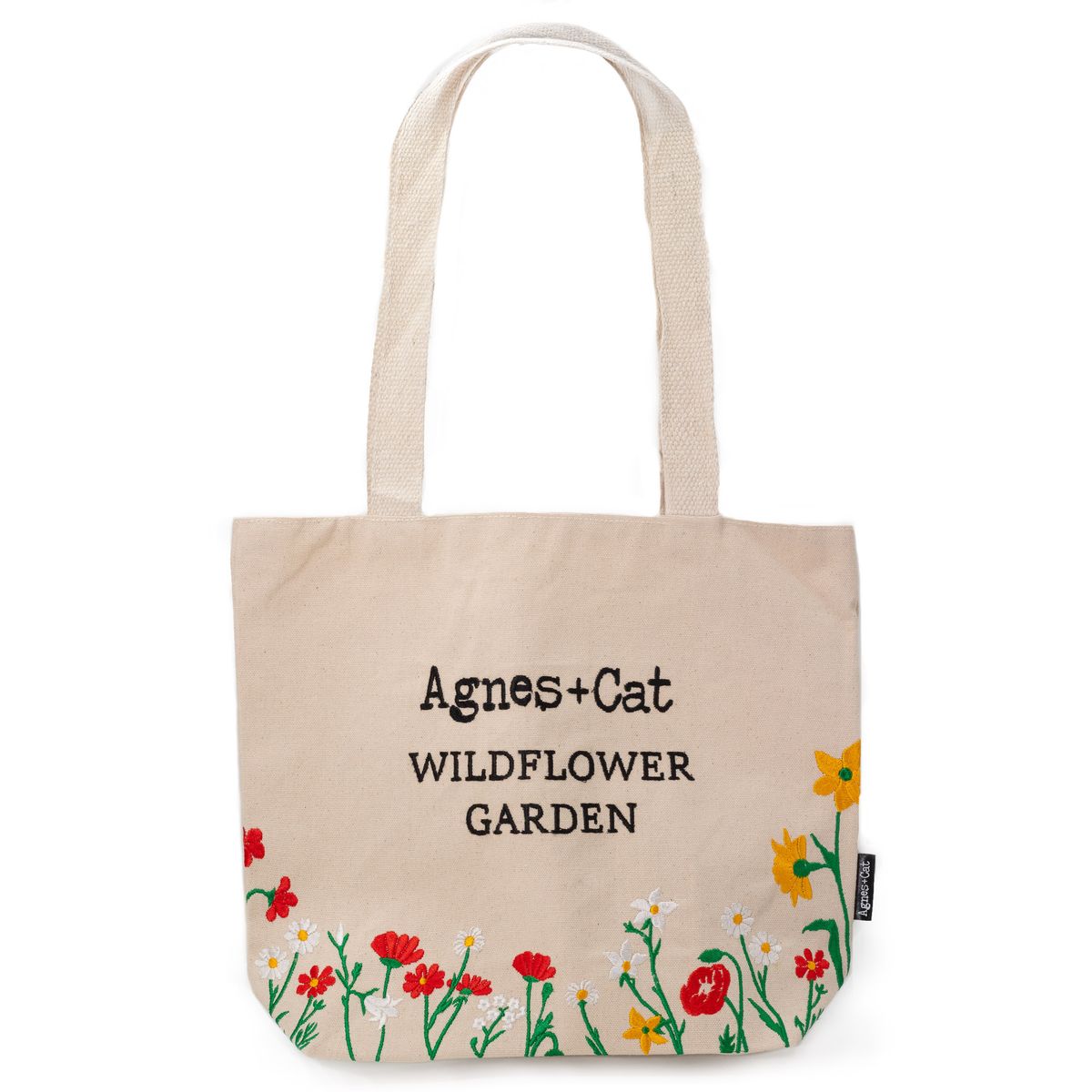 Agnes & Cat Wildflower Garden Tote Bag – Red Flowers