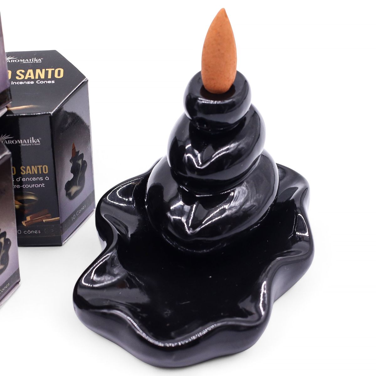 Aromatika Masala Backflow Cones – Palo Santo, Pack of 10