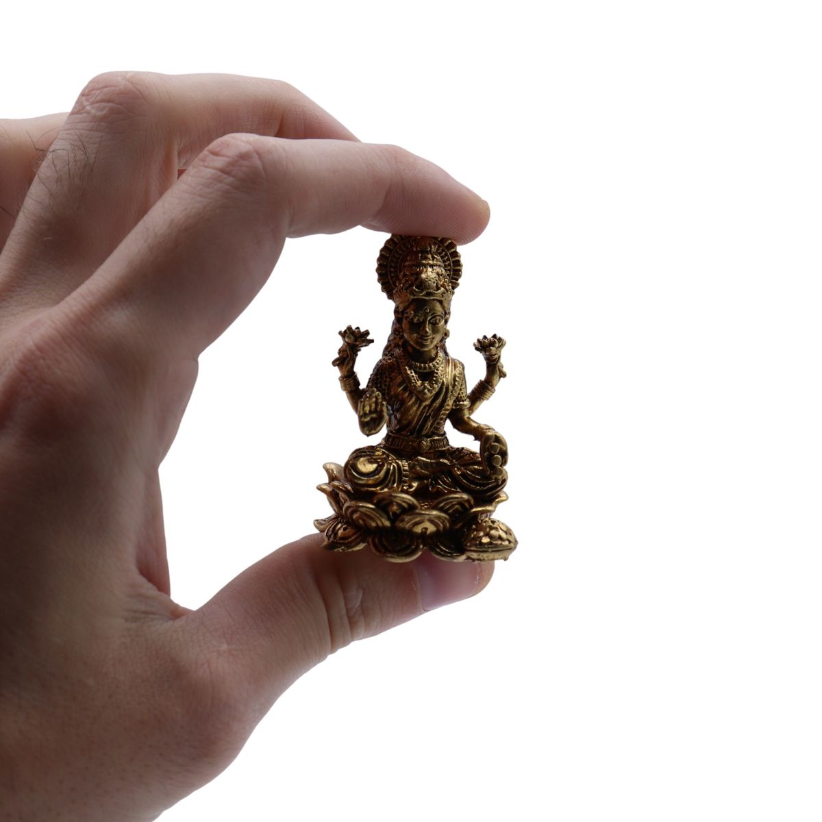 Brass Laxmi Miniature Statue – 49mm