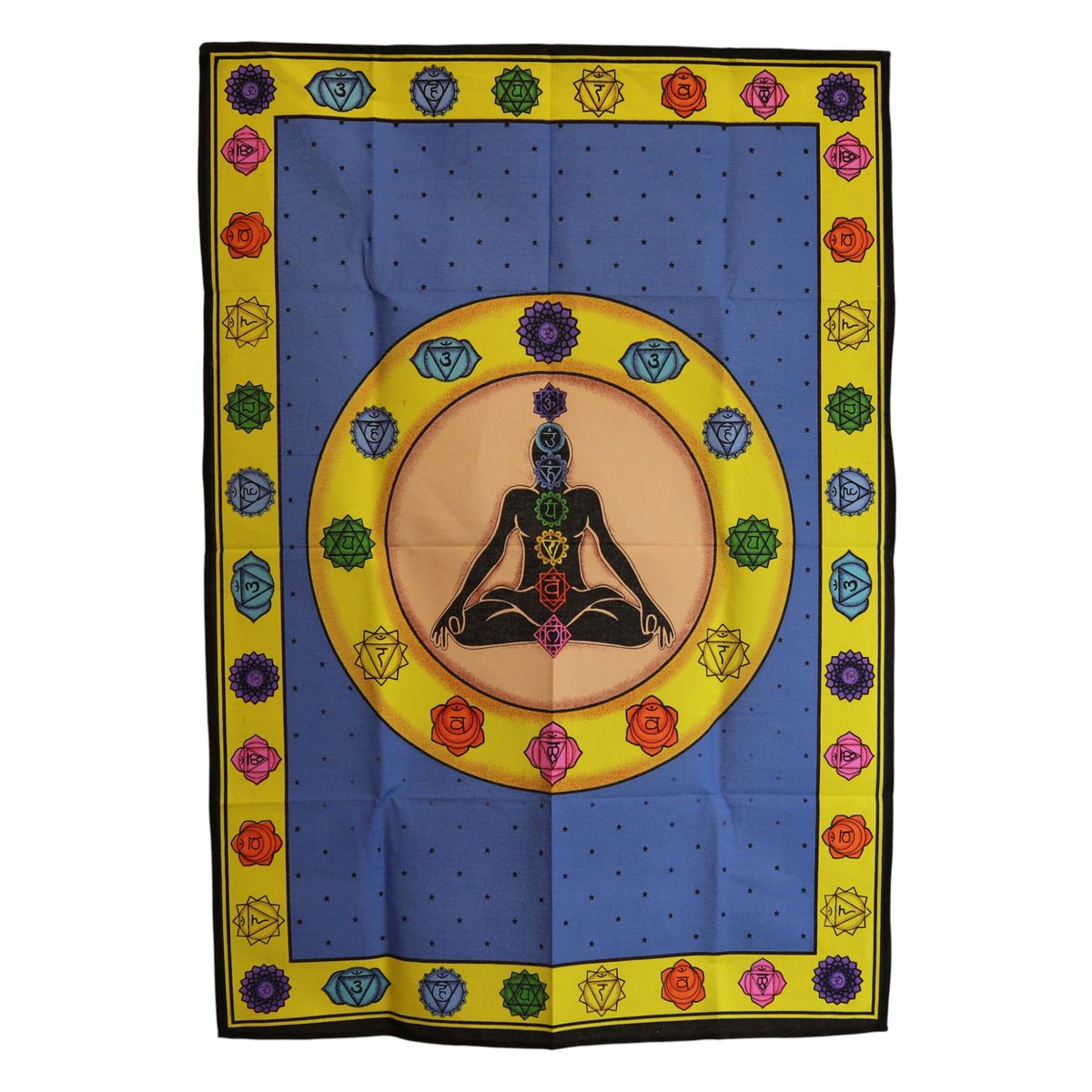 Cotton Wall Art – Chakra Vibrant, 70 x 110cm