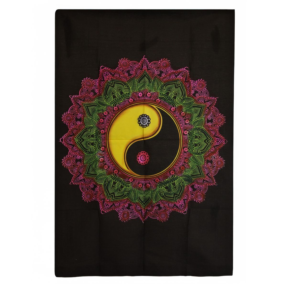 Cotton Wall Art – Yin & Yang Mandala, 70 x 110cm