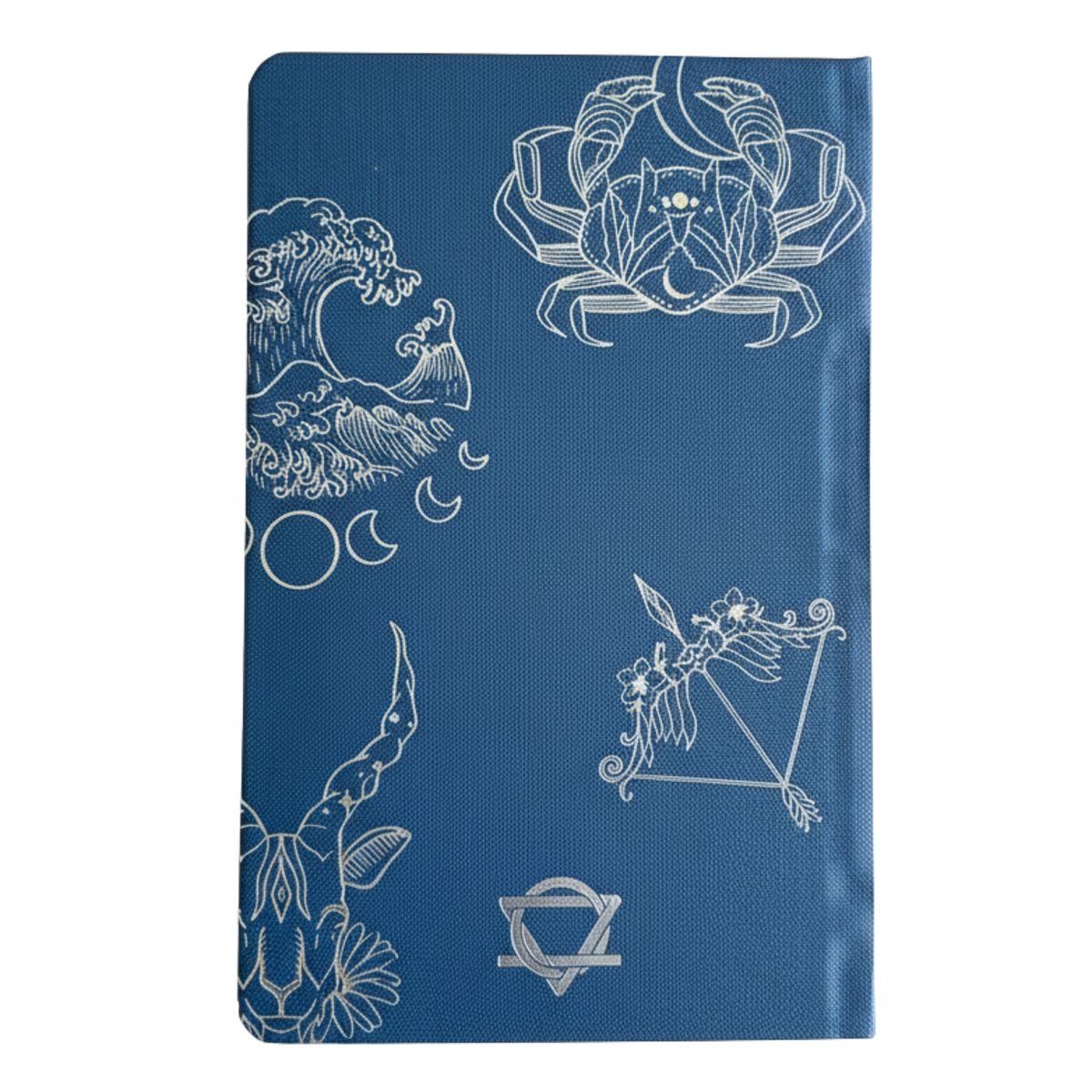 Silver Zodiac Wellness Journal – Midnight Blue, 120 Pages