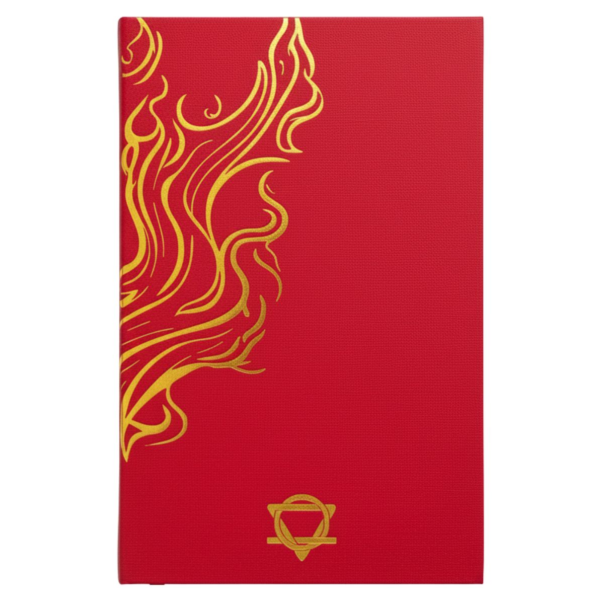 Red Wellness Journal – Golden Mandala and Lotus, 120 Pages