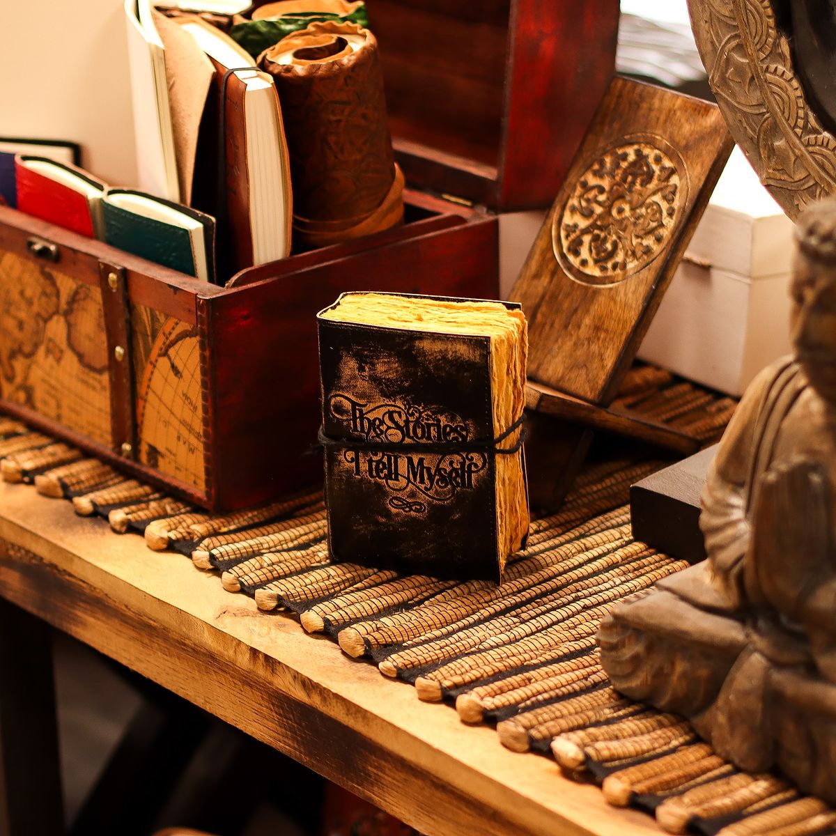 The Stories I Tell Myself Leather Notebook – 5 x 3.5in