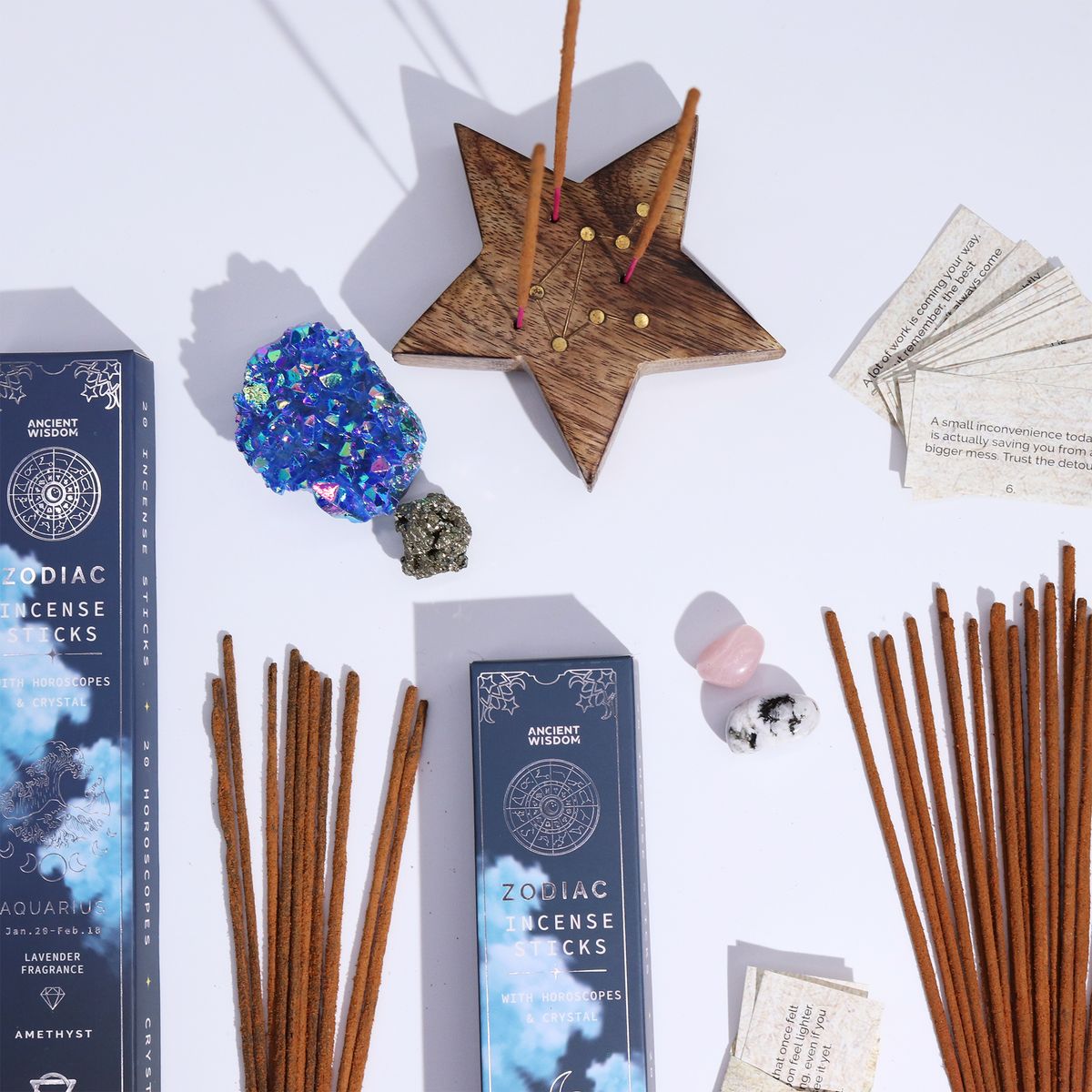 Leo Zodiac Gemstone Crystal Incense – Lemongrass