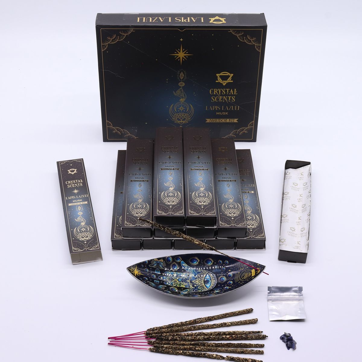Lapis Crystal Scents Smudge Incense Sticks – Musk