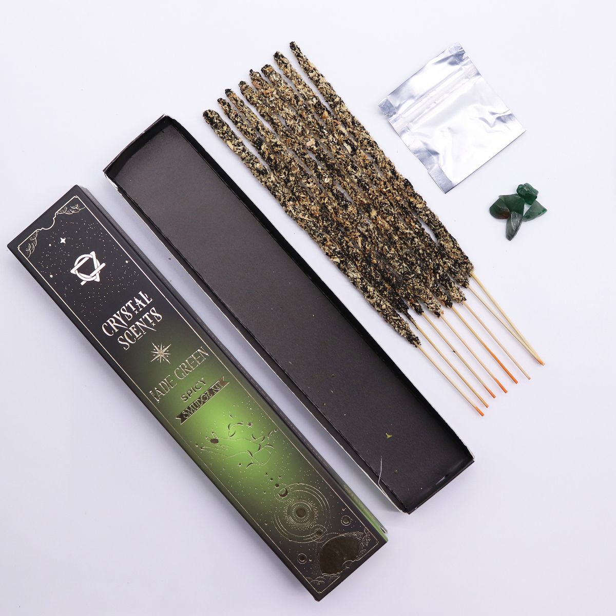Jade Crystal Scents Smudge Incense Sticks – Spicy