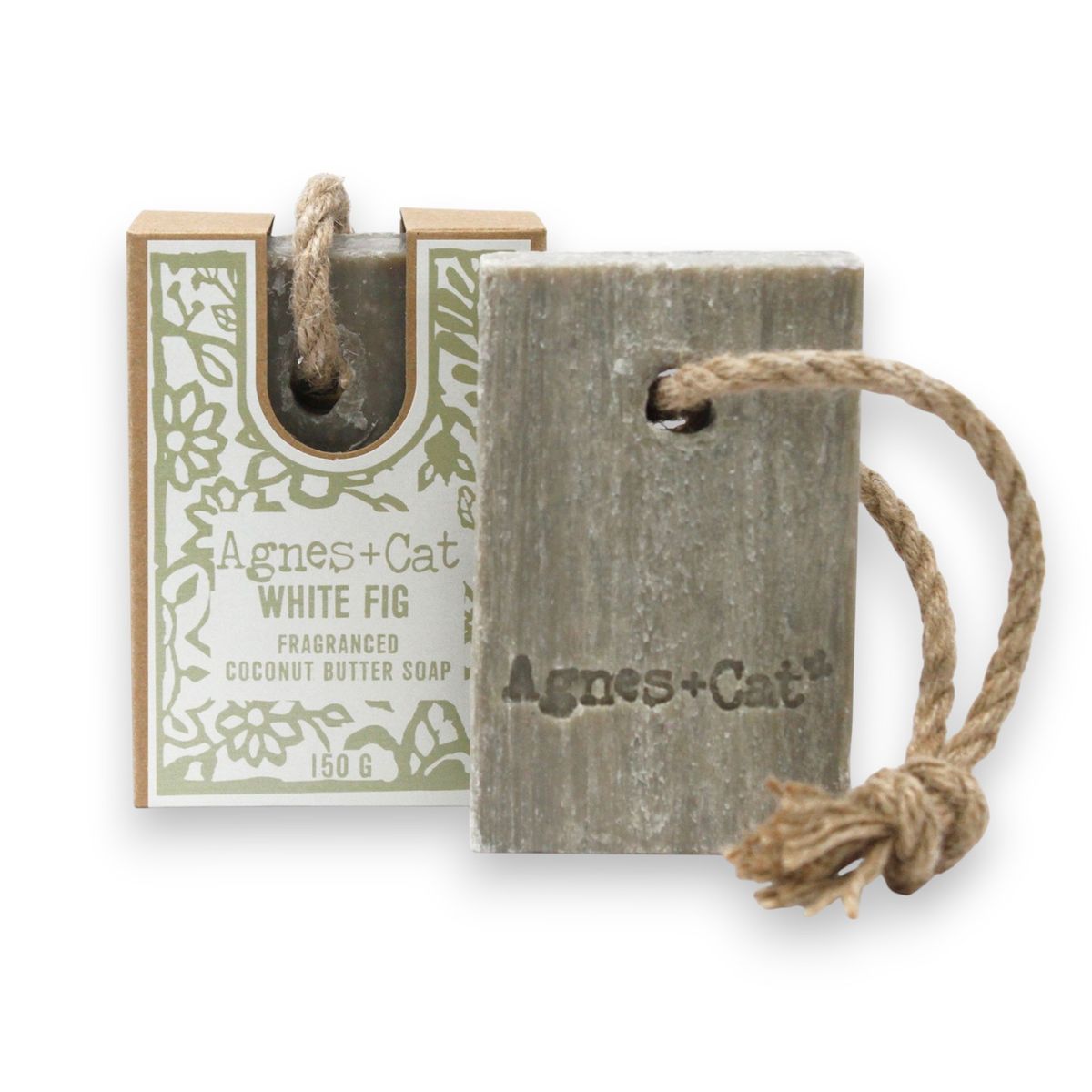 Agnes + Cat Soap on a Rope – White Fig