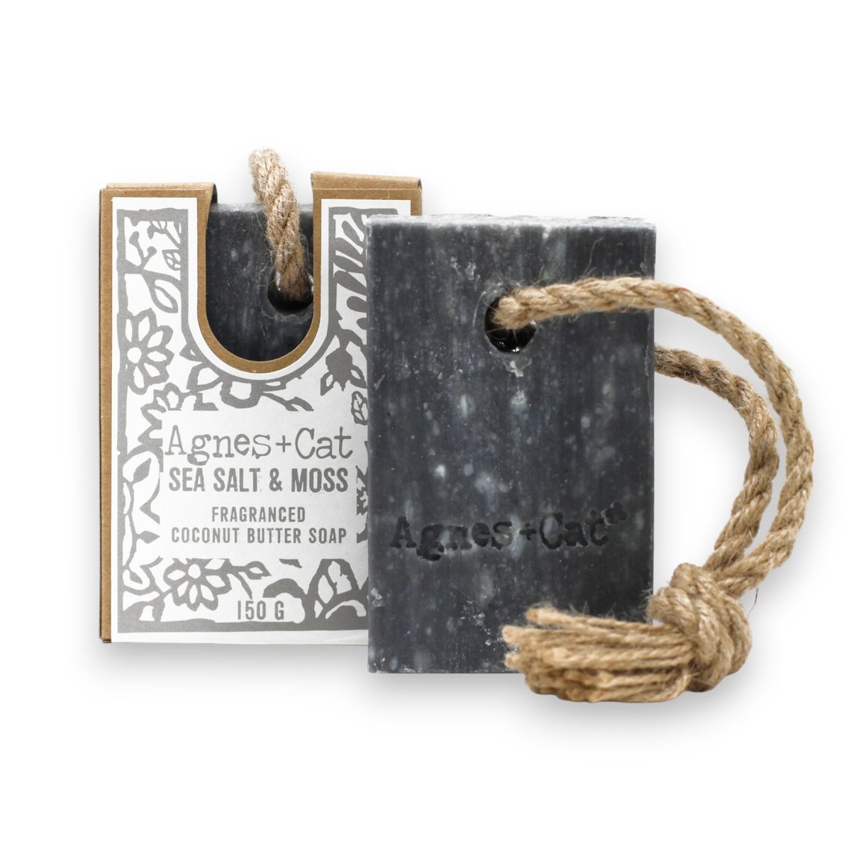 Agnes + Cat Soap on a Rope – Sea Salt & Moss