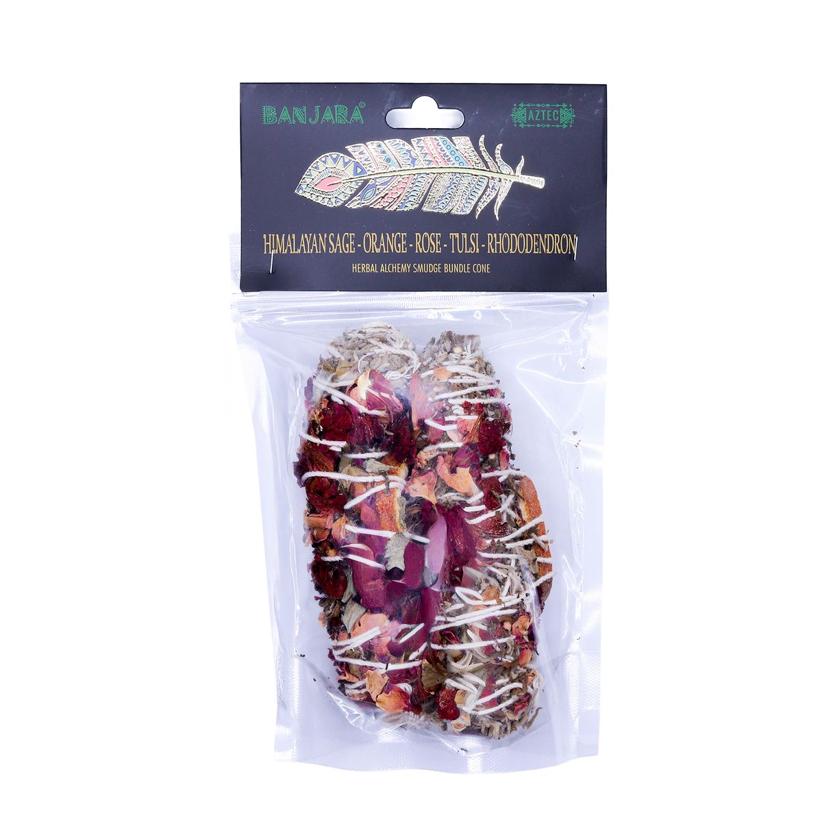 Banjara Smudge – Himalayan Sage, Orange, Rose, Tulsi & Rhododendron