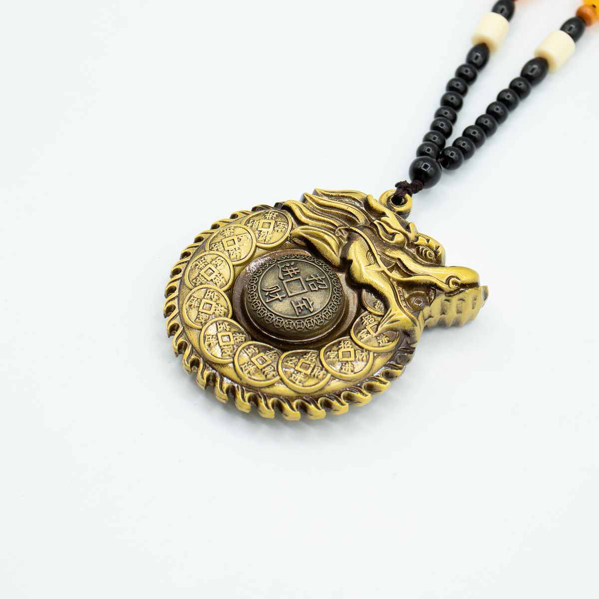 Feng Shui Brass Hanging – Dragon Encirclement Guardian